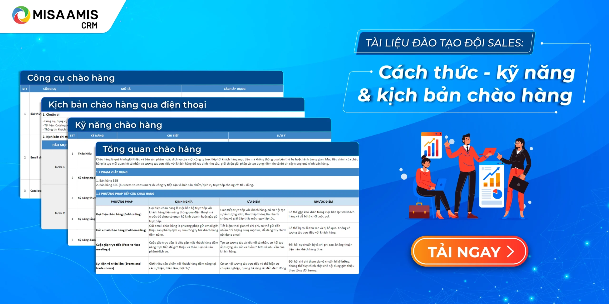 Tài liệu đào tạo đội sales: Cách thức - Kỹ năng - Kịch bản chào hàng - chăm sóc khách hàng doanh nghiệp