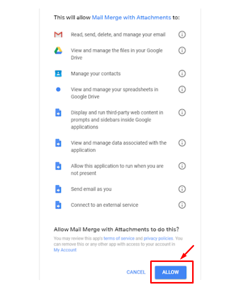 tạo mail với mail merge