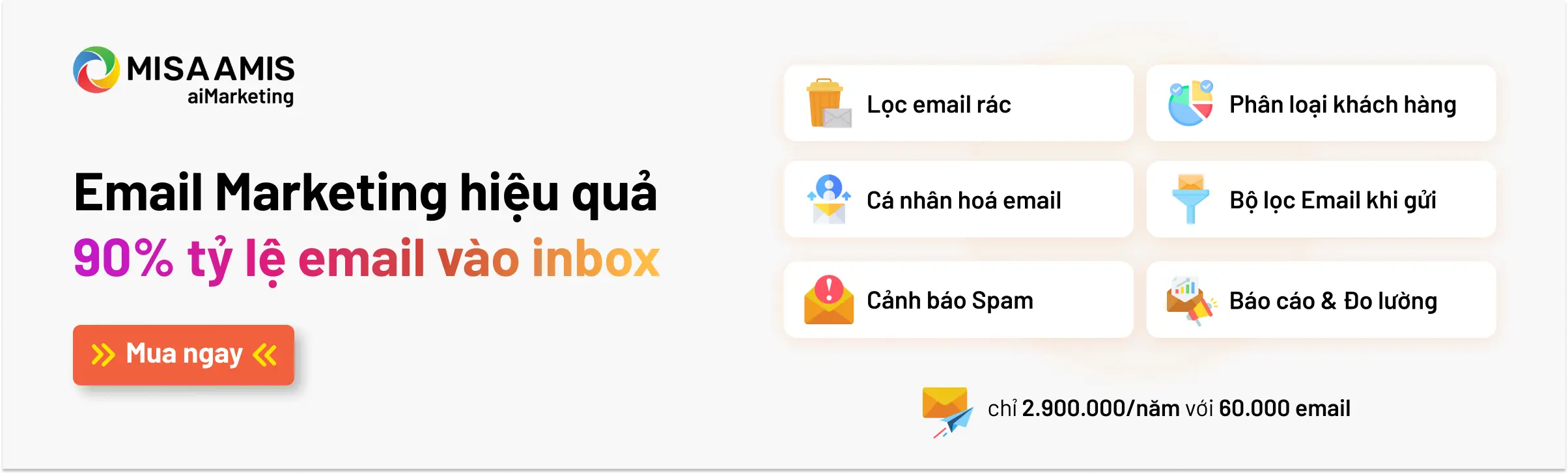 Email marketing của MISA AMIS aiMarketing