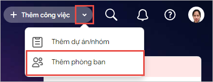 Thêm dự án