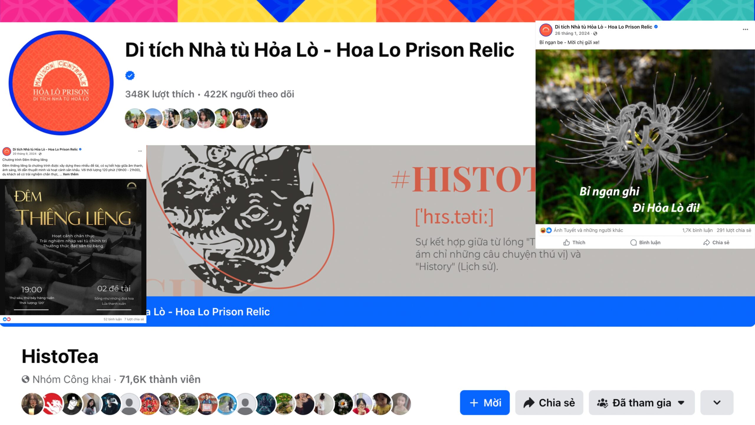 Cách triển khai marketing 0 đồng trên Facebook của đội ngũ marketing Nhà tù Hoả Lò
