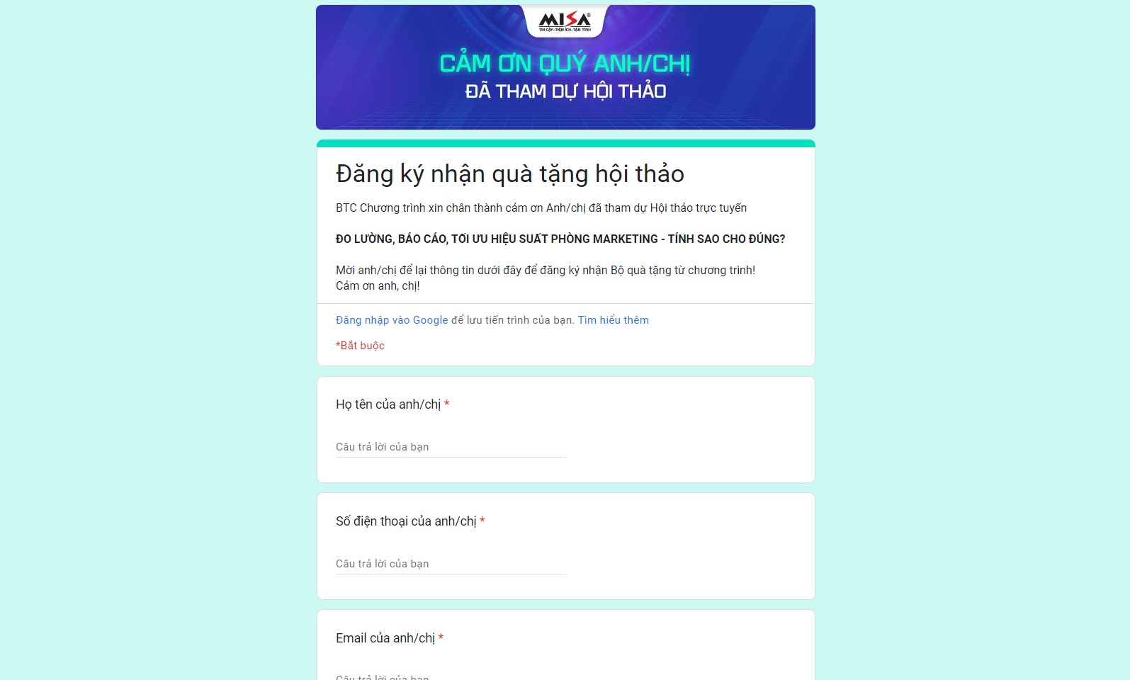 cách thu thập thông tin khách hàng