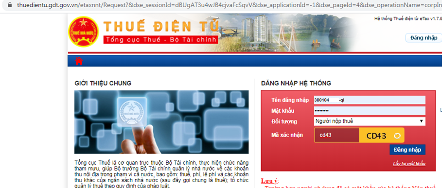 thuế môn bài hộ kinh doanh