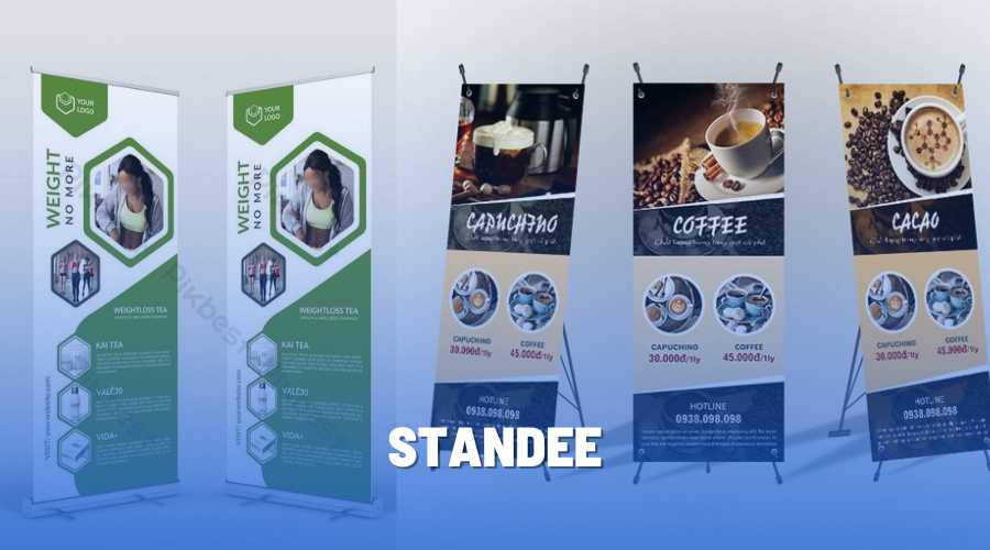Standee trong triển lãm sự kiện