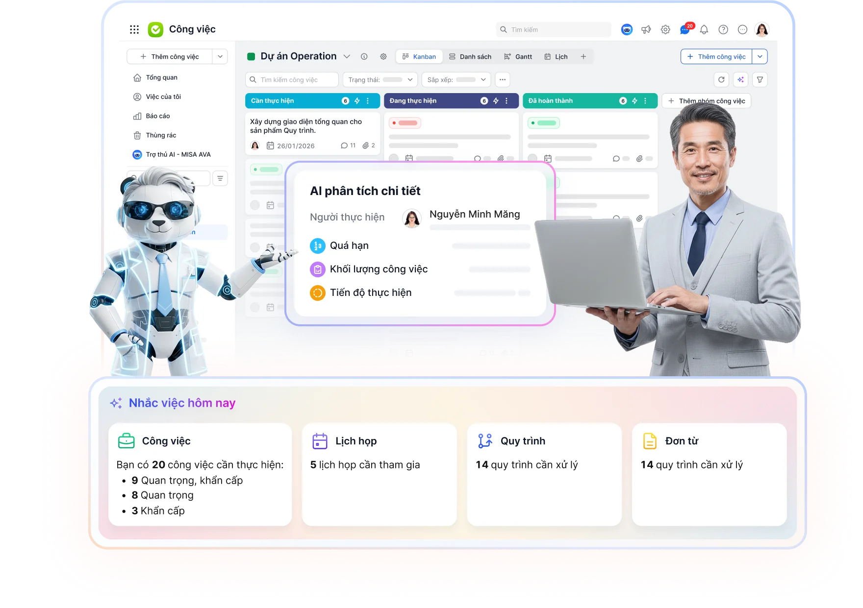 MISA AMIS Công việc
