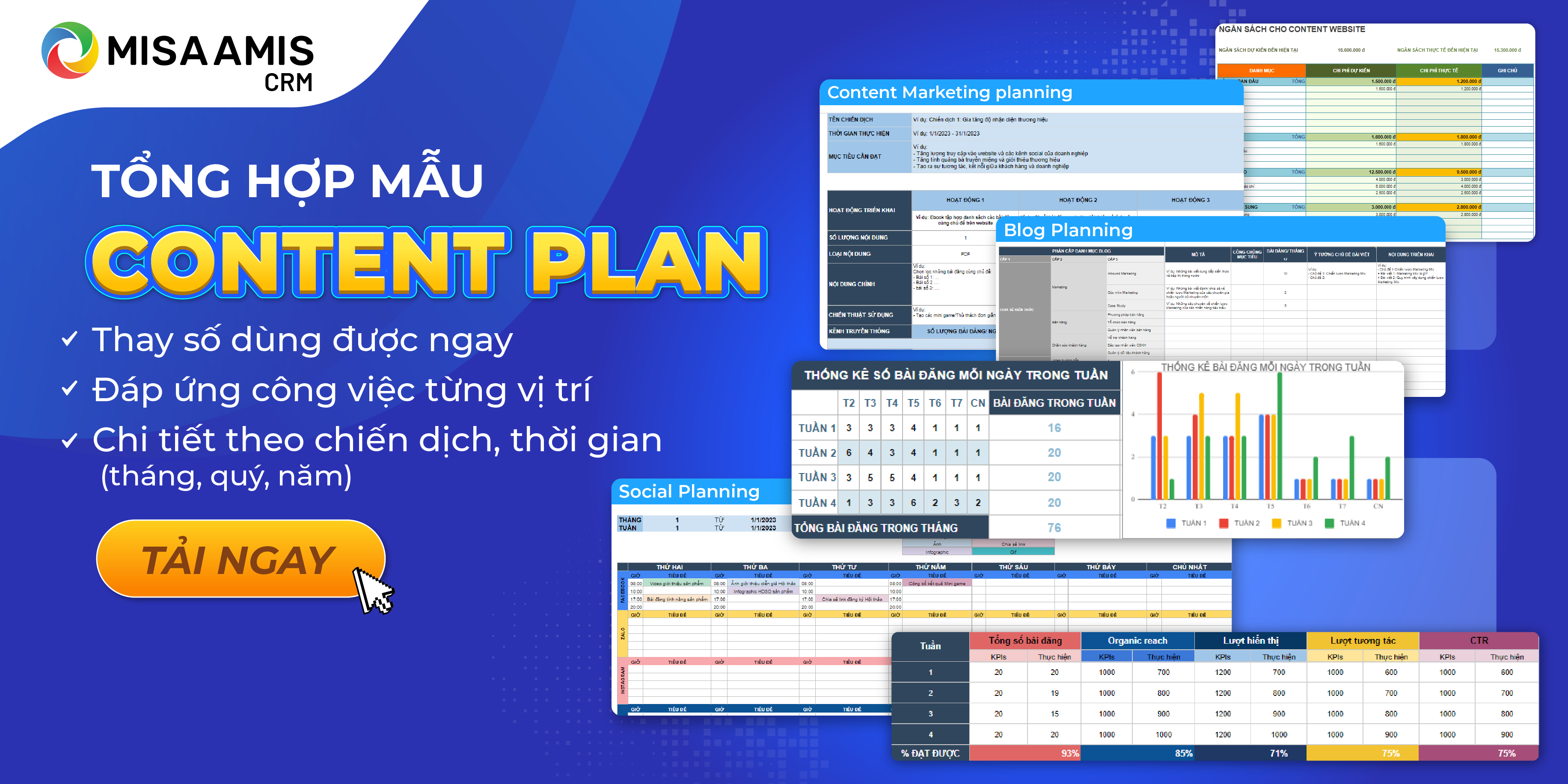 Tổng hợp mẫu Content Plan miễn phí