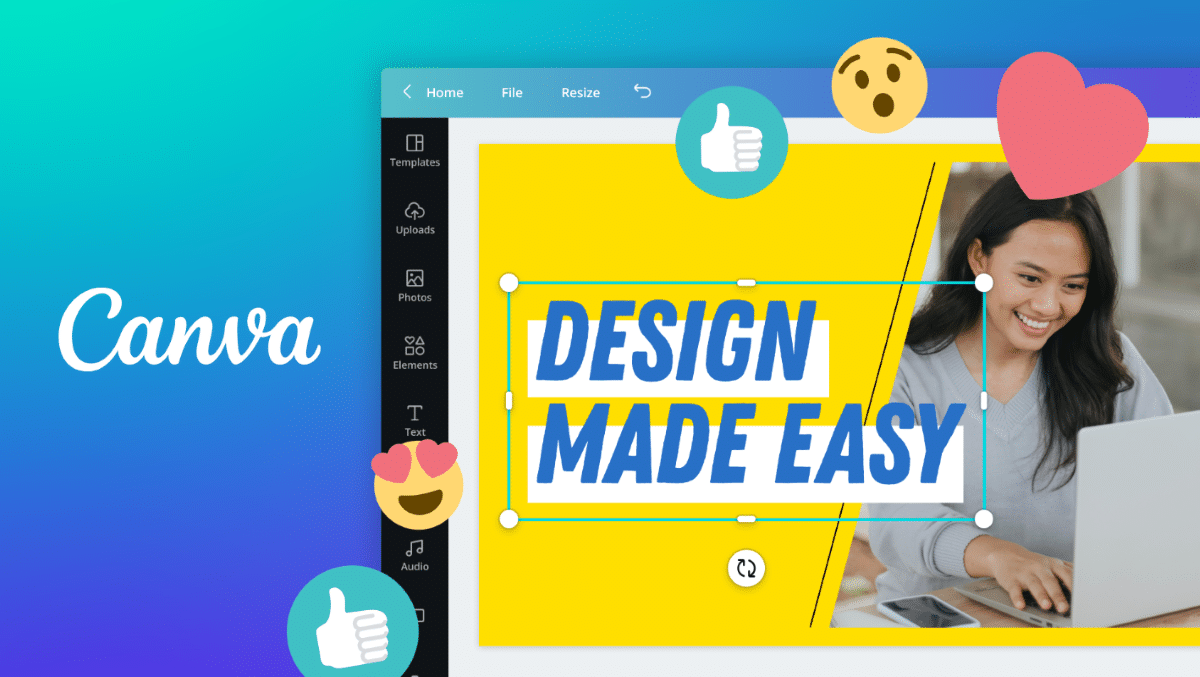 Phần mềm thiết kế banner canva với các thao tác đơn giản, dễ dùng