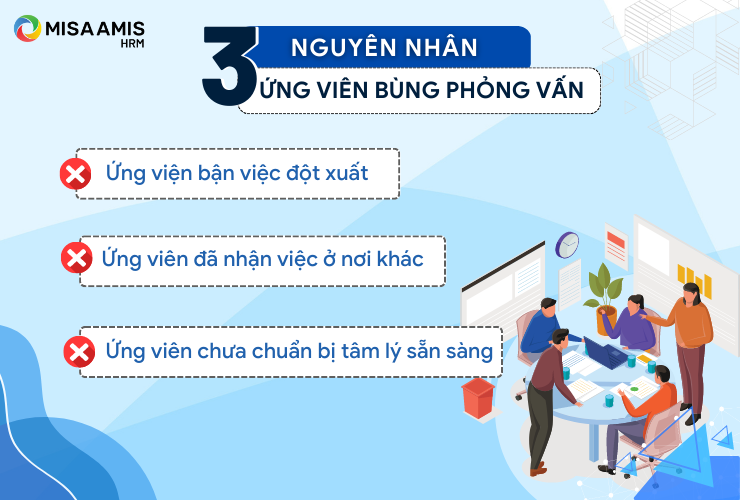 Có nhiều lý do khiến ứng viên bùng phỏng vấn