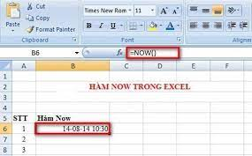 Hình ảnh cho hàm NOW()
