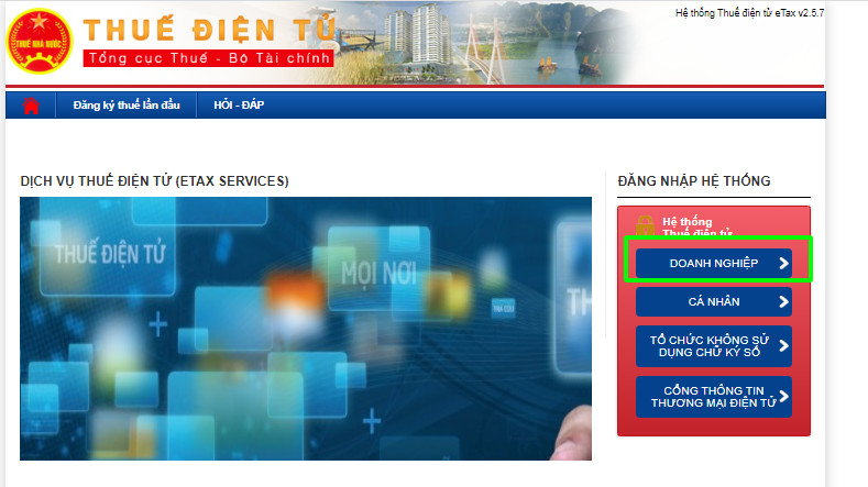 Địa chỉ nộp bct của doanh nghiệp mới thành lập