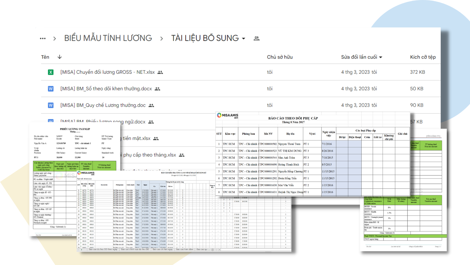 31 Mẫu bảng biểu excel, mẫu giấy tờ Chấm công - Tính lương