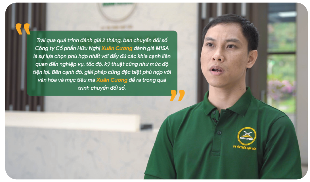 Chia sẻ của khách hàng Văn phòng số Xuân Cương