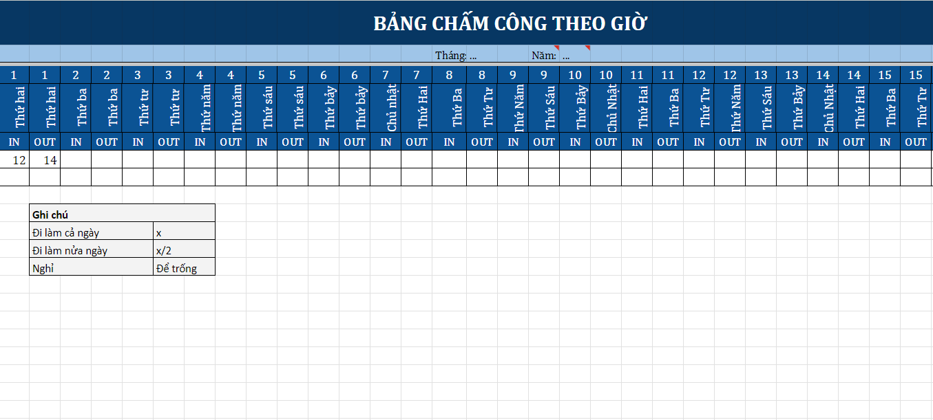 Đi làm cả ngày hay nửa ngày cũng được thống kê chính xác