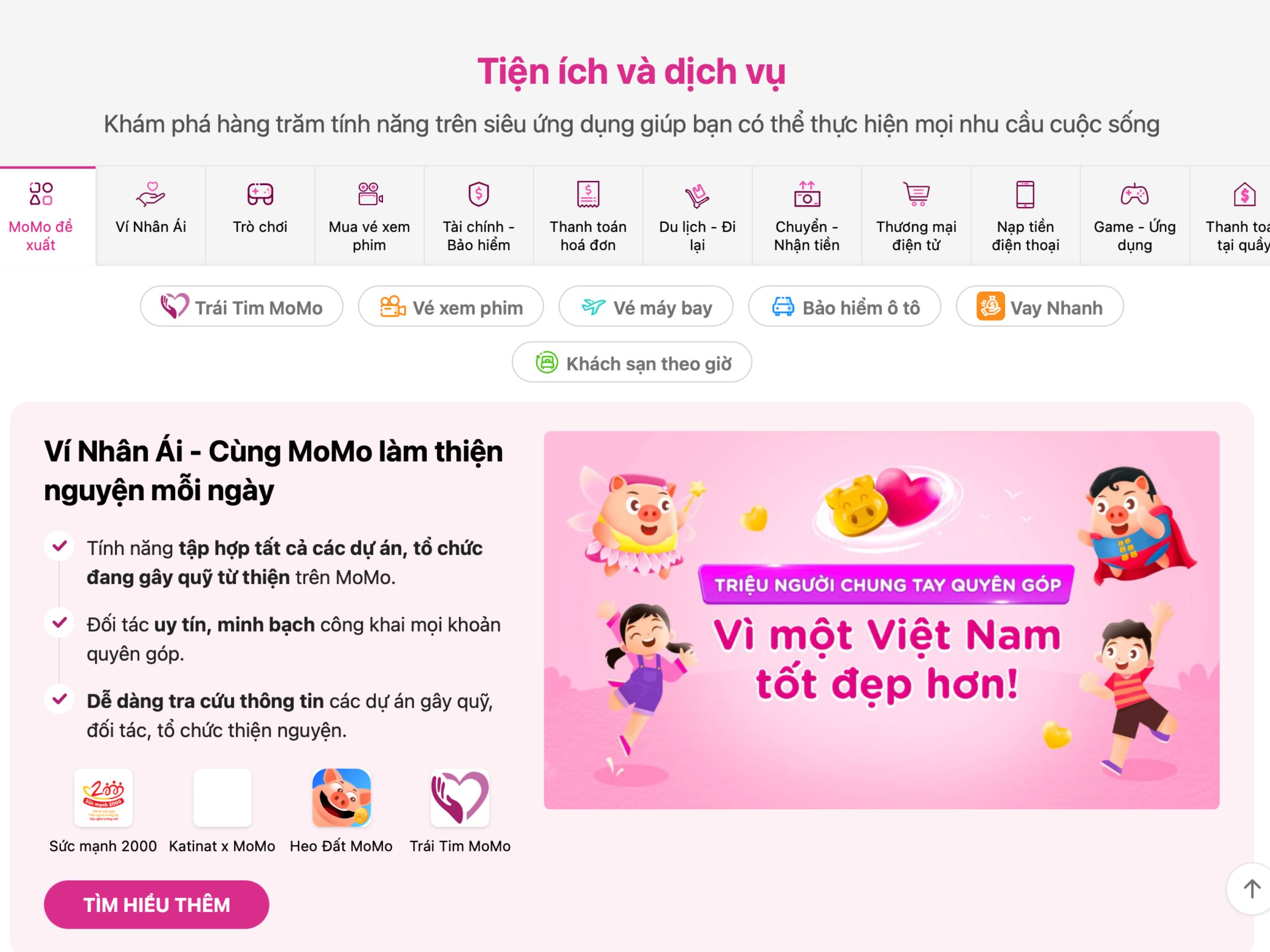 Là ví ứng dụng điện tử đầu tiên tại Việt Nam - Momo hướng tới chiến lược phát triển sản phẩm dựa trên trải nghiệm khách hàng Wow. (Ảnh: Momo)