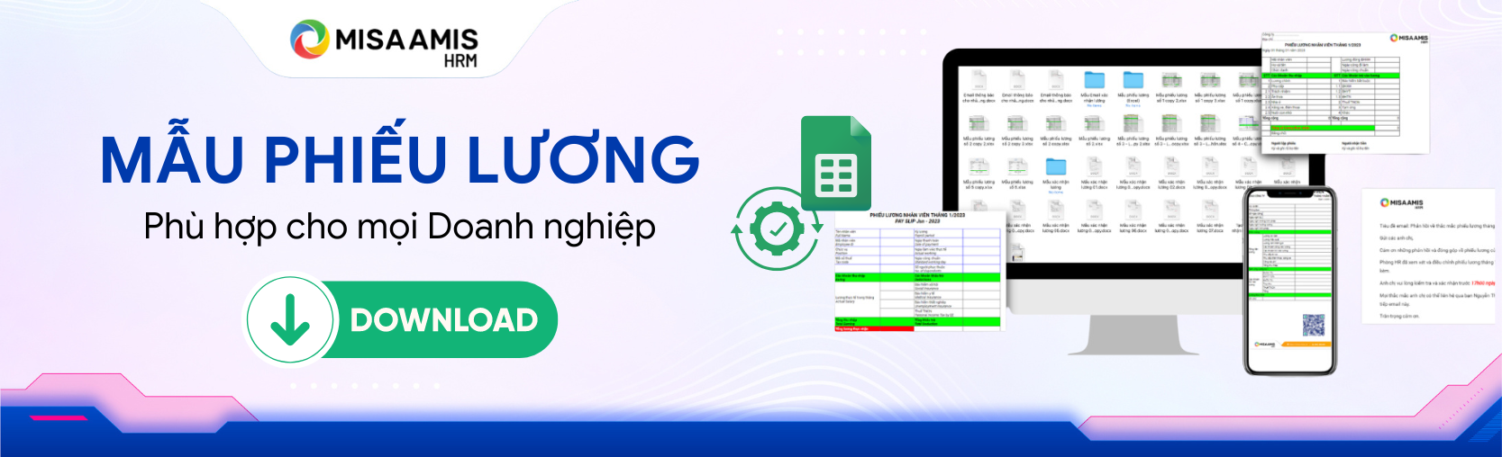 Mẫu phiếu lương