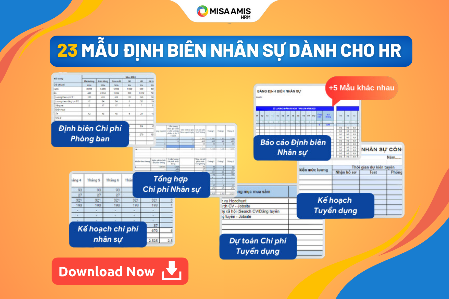 mẫu định biên nhân sự