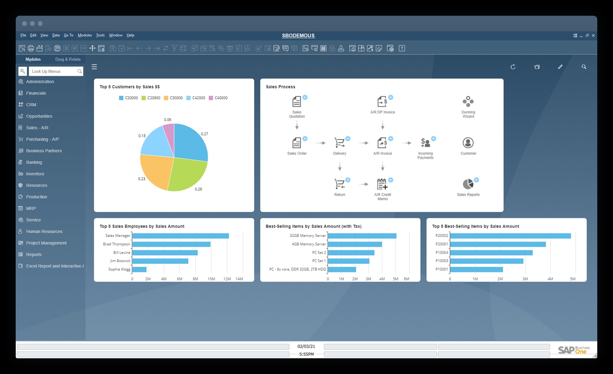 phần mềm erp sap business one