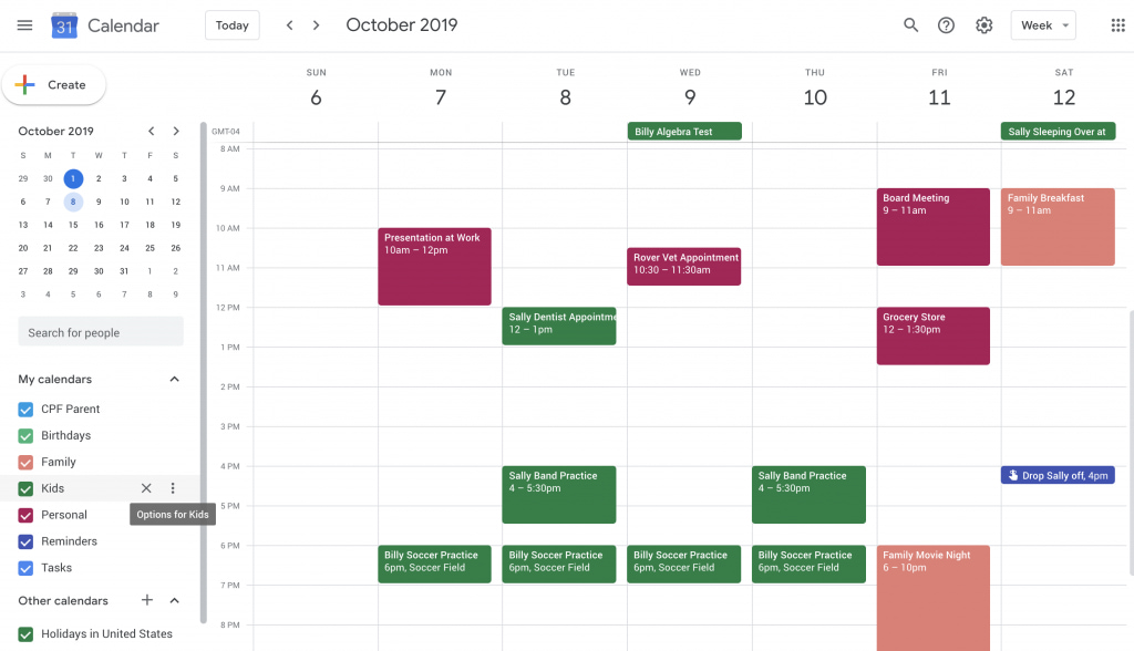 ứng dụng nhắc việc Google Calendar