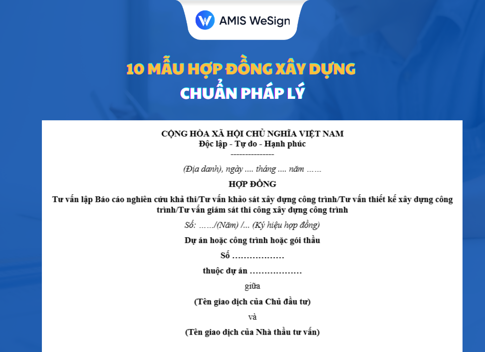 hợp đồng xây dựng