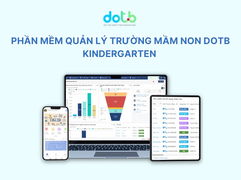 Phần mềm quản lý trường mầm non DotB Kindergarten