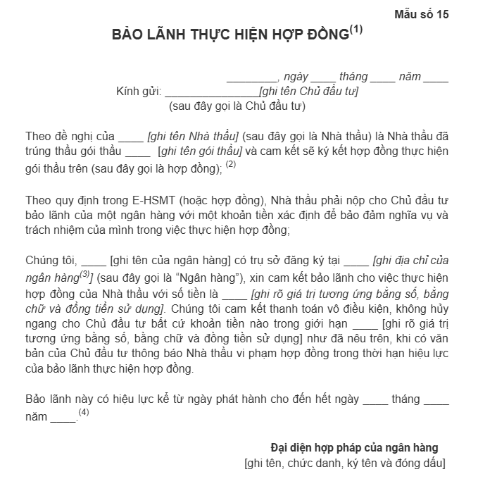 mẫu cho gói thầu ec