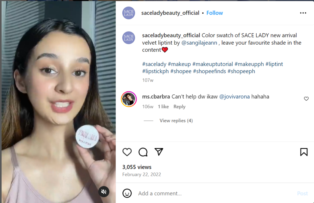 Bài viết áp dụng video tutorial hiệu quả (Nguồn: Instagram)