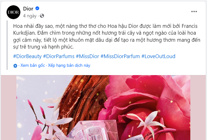 Bài viết sử dụng hashtag hiệu quả (Nguồn: Facebook)