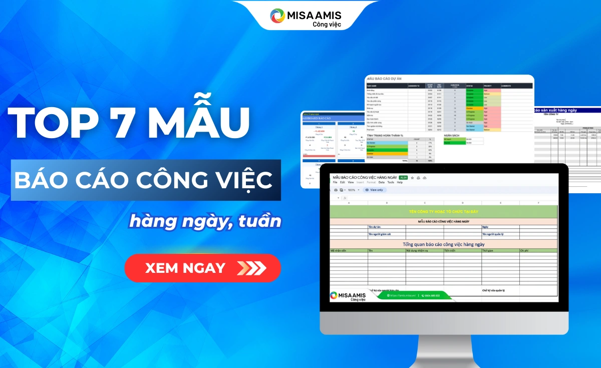 mẫu báo cáo công việc