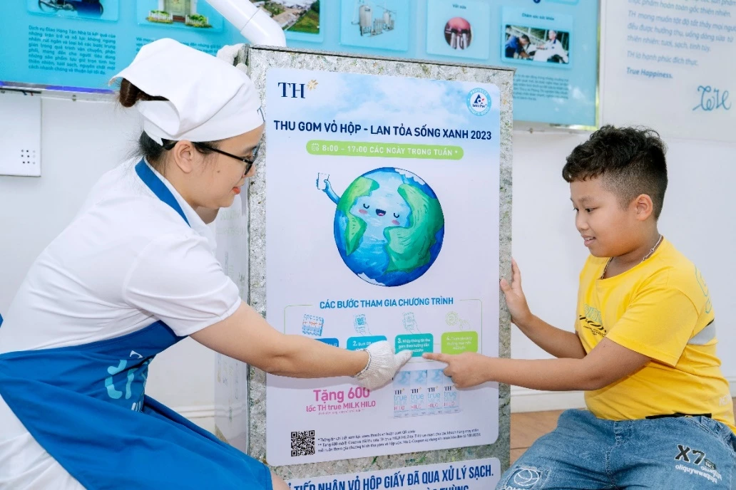 hoạt động trong chuỗi cung ứng xanh của TH True Milk