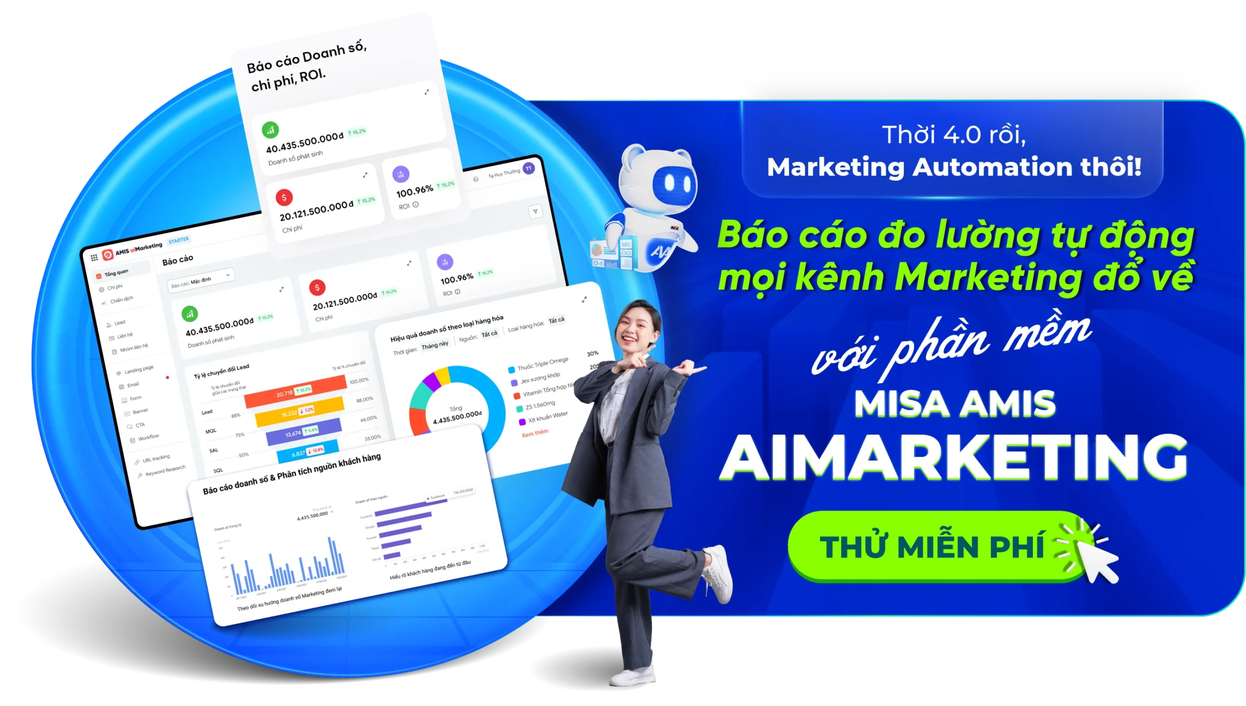 Bấm vào ảnh để trải nghiệm MISA AMIS aiMarketing và khai phá sức mạnh của Marketing Automation