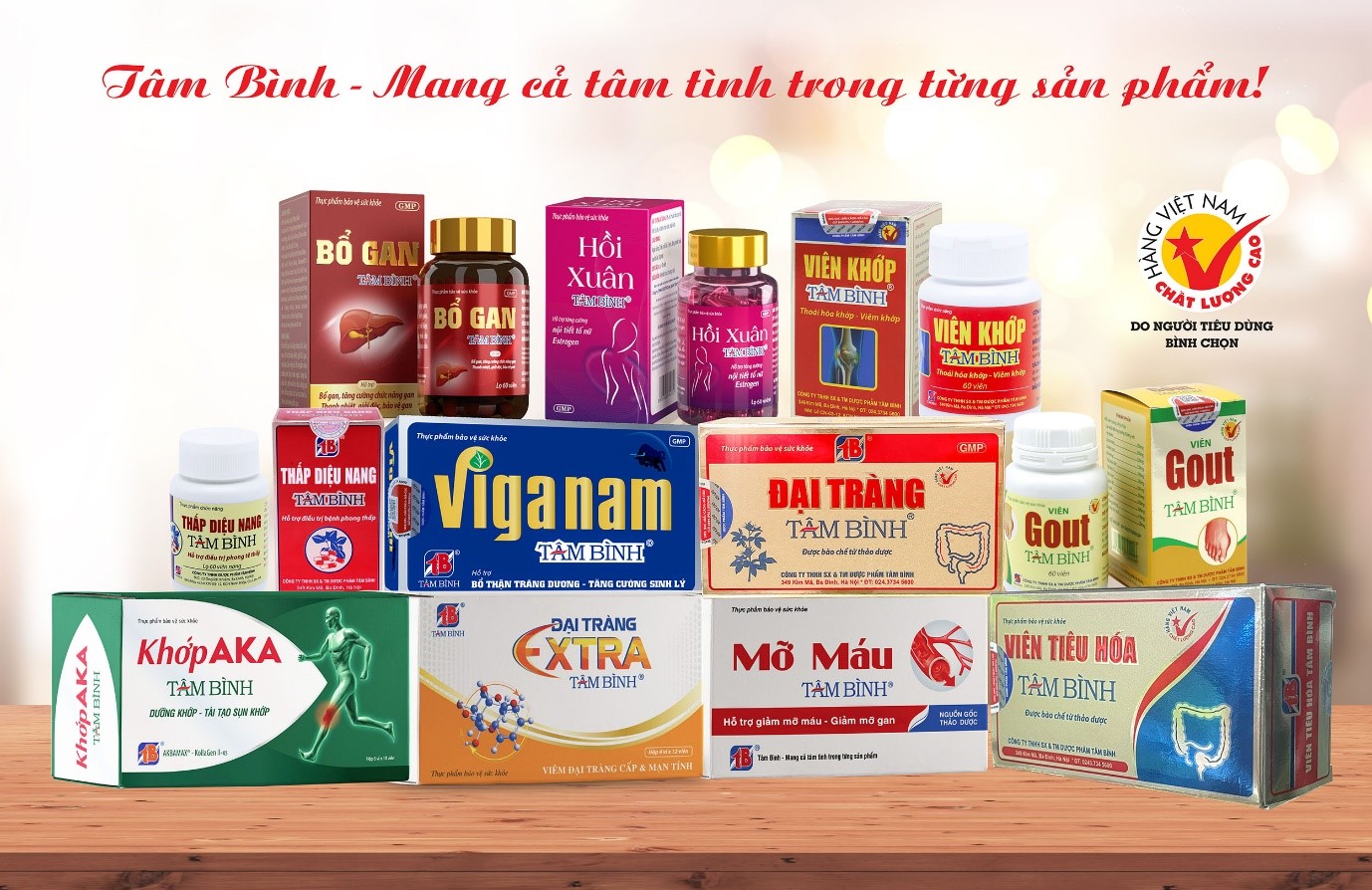 Sản phẩm chủ lực của Dược phẩm Tâm Bình