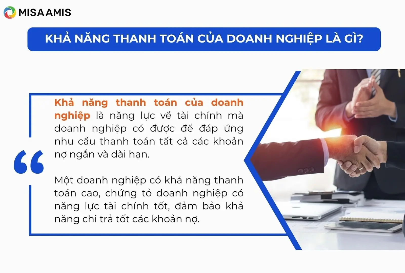 Khả năng thanh toán của doanh nghiệp là gì?