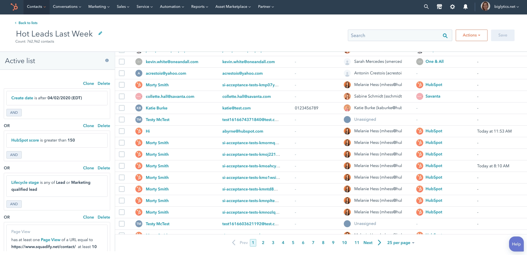 Hubspot crm - web crm