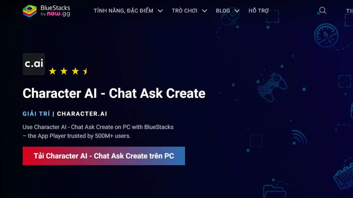Cách tải Character AI trên máy tính