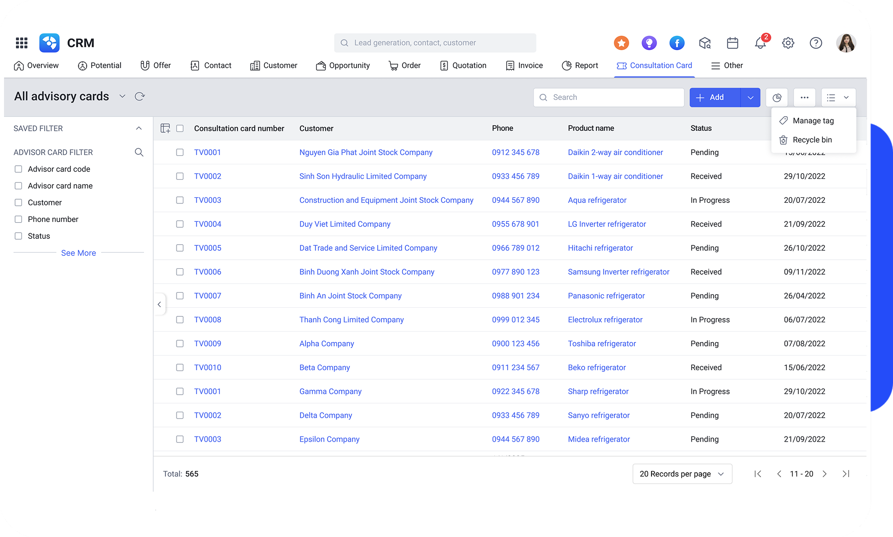 CRM Solution