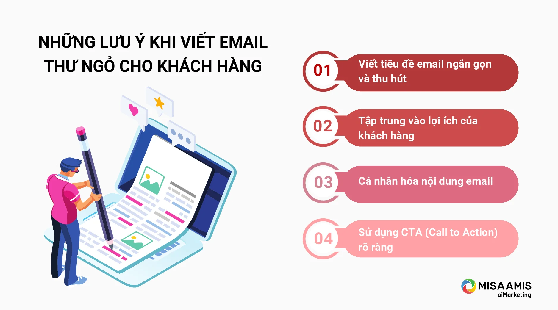 Những lưu ý khi viết email thư ngỏ cho khách hàng