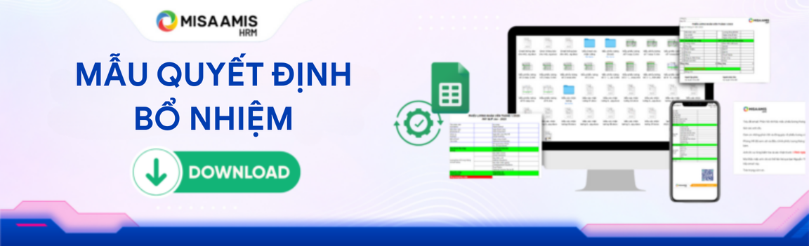 Mẫu quyết định bổ nhiệm