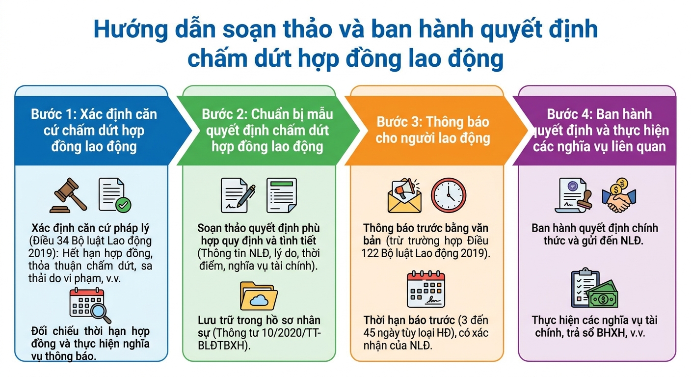 ban hành quyết định chấm dứt hợp đồng lao động