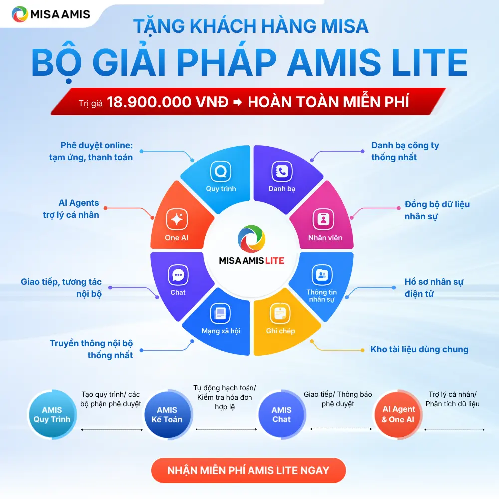 MISA tặng bộ miễn phí bộ công cụ AMIS Lite