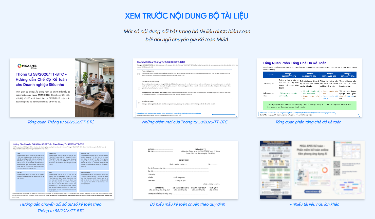 Bộ tài liệu hướng dẫn áp dụng chế độ kế toán doanh nghiệp siêu nhỏ