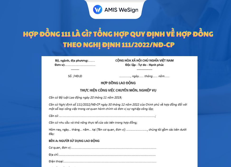 hợp đồng 111 là gì