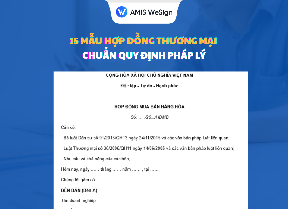 hợp đồng thương mại