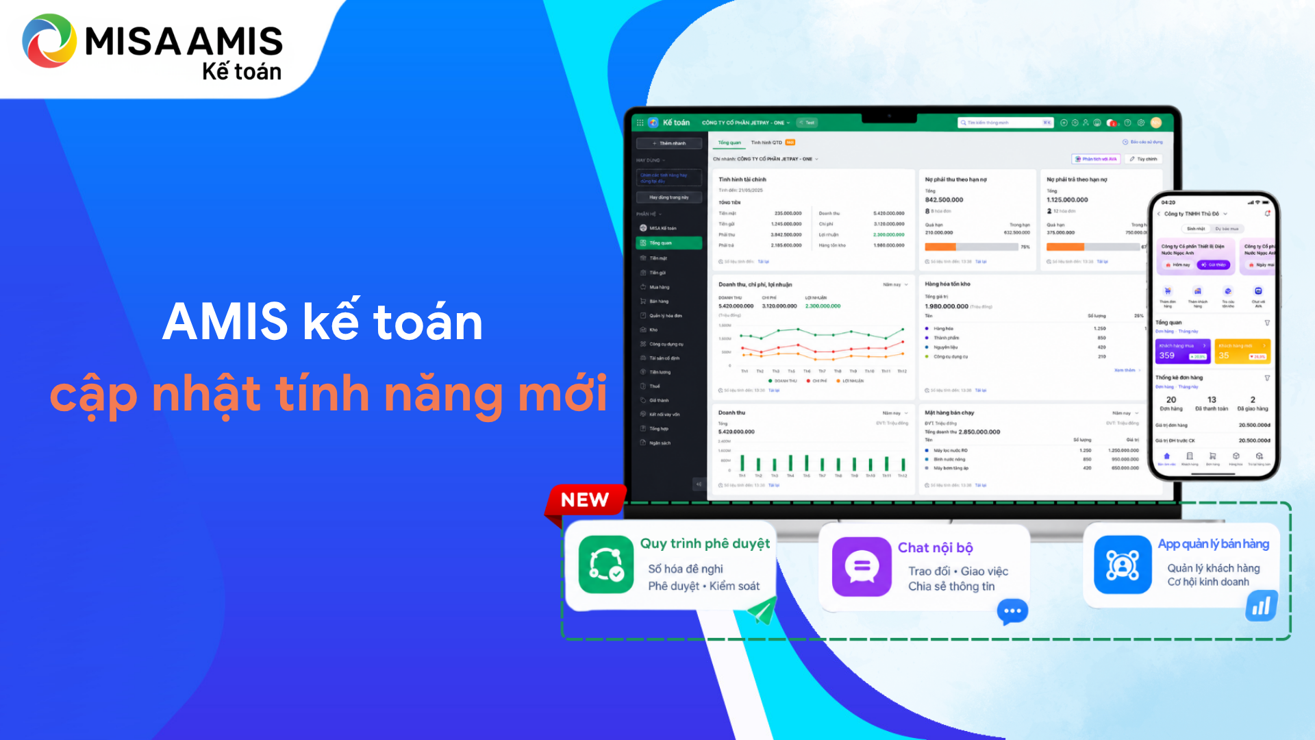 AMIS Kế toán cập nhật tính năng