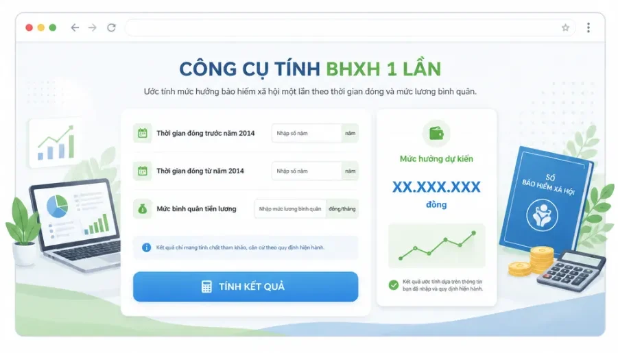phần mềm tính bhxh 1 lần